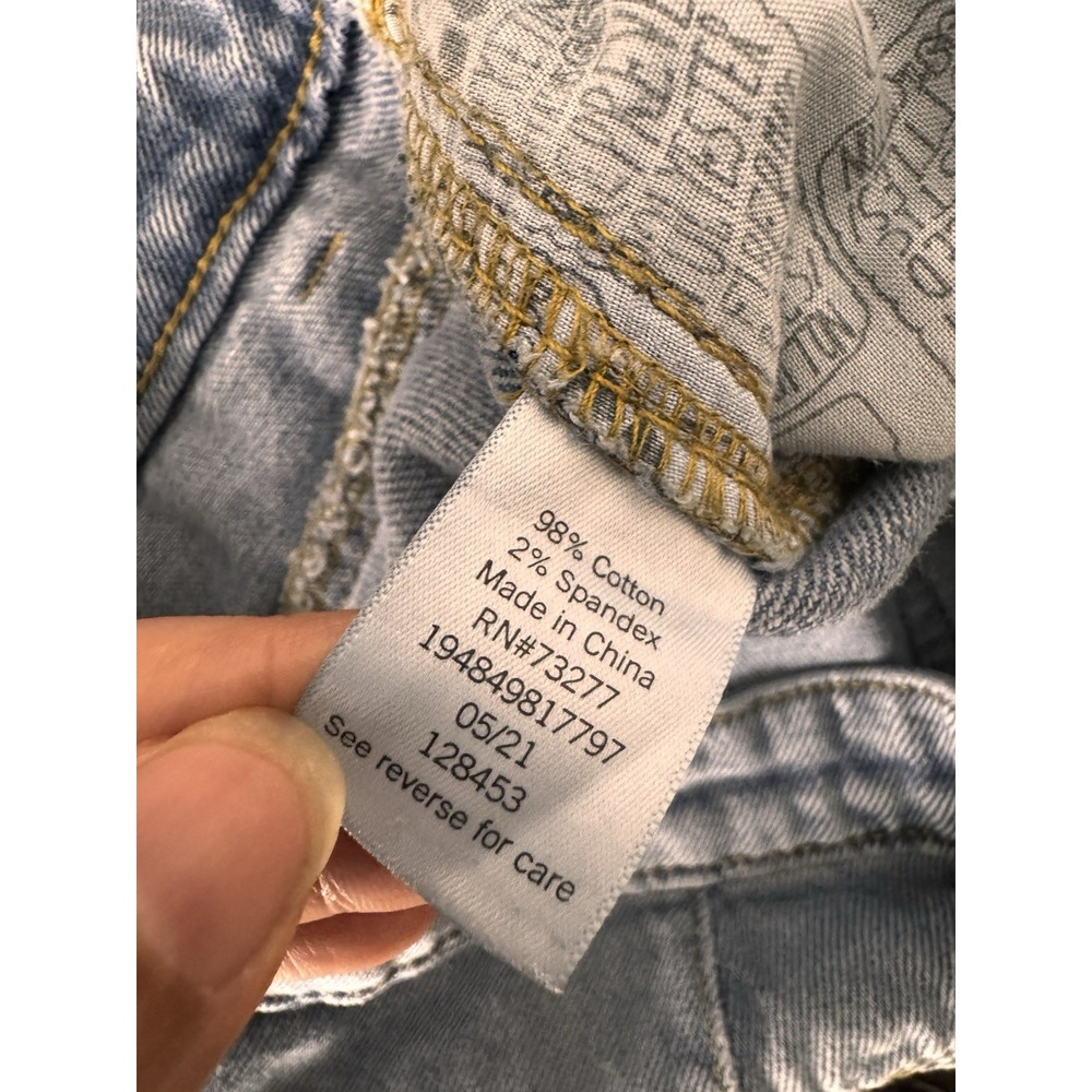 SO Women's Super High Rise Balloon Leg Blue Denim Jeans Size 11/30W - Picture 8 of 8